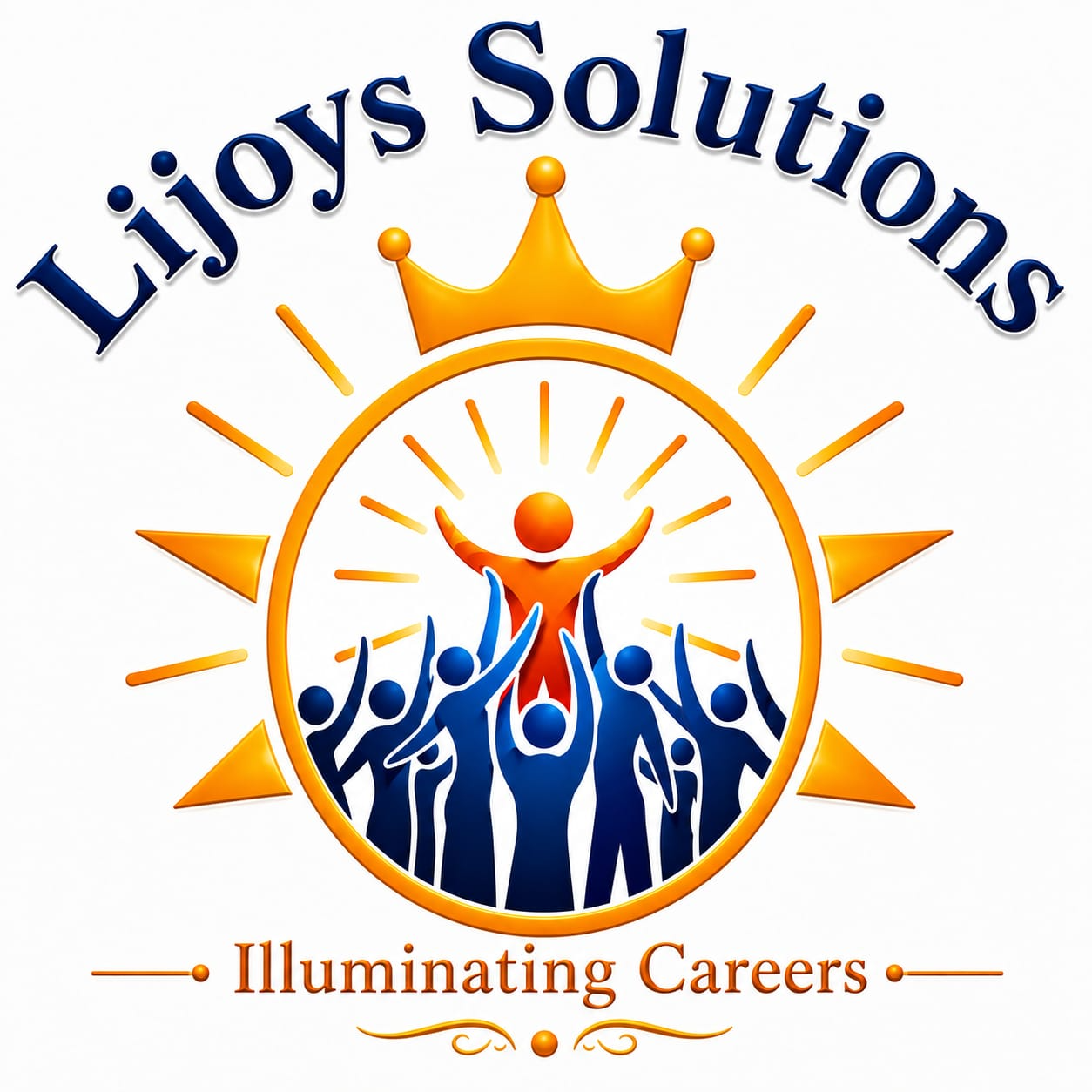 Lijoys Solutions : Illuminating Careers Official Logo
